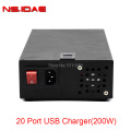 20 puertos USB Charger 200W Power