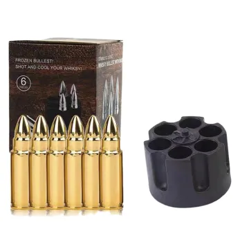 Hot Selling Bullet-Shaped Whiskey Ice Cubes - Stainless Steel Chilling Stones for Bar Tools
