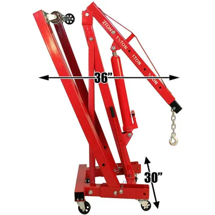 OEM ODM Workshop Crane: 2 Ton Foldable Hydraulic Engine Shop Crane Jack Mobile Crane