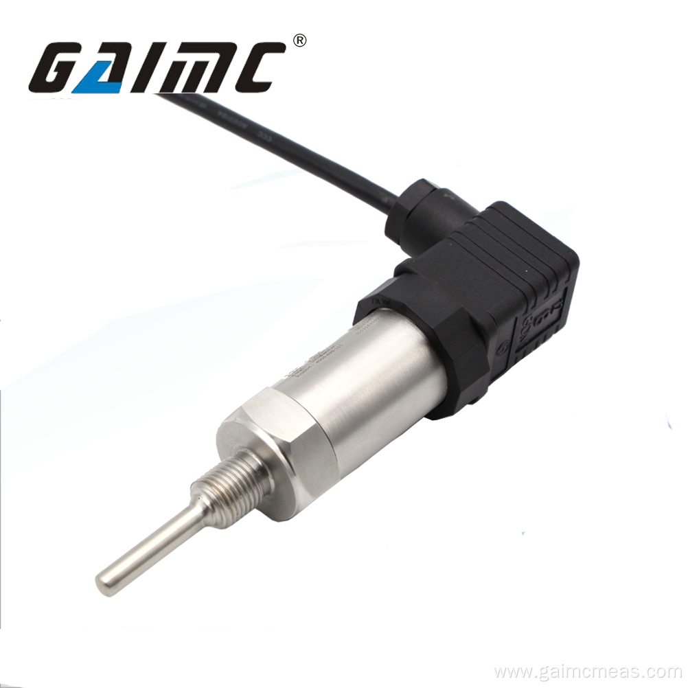 G1/2 SS probe pt100 temperature transmitter 4-20 ma