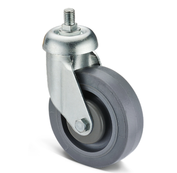 Medium 3 "4" 5 "TPR silent high stretch blue glue wheeled with brake casters