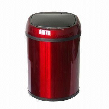 Automatic Sensor Dustbin/Trash Can, Touchless Garbage Can, with 8L Capacity/CE-/RoHS-certified