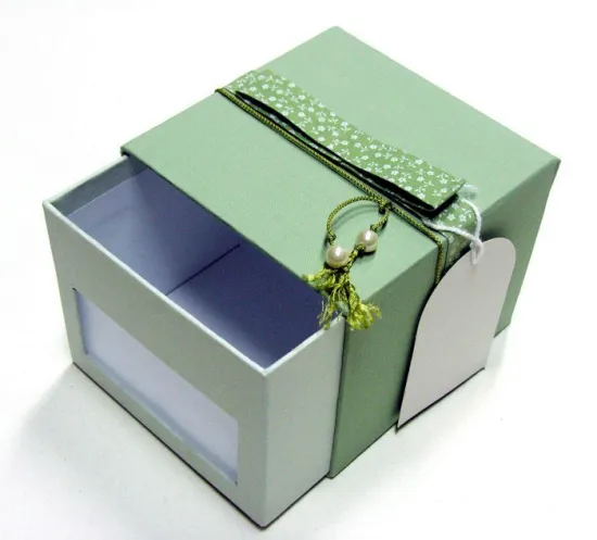 Decorative Drawer Style Perfume Paper Box with Tag