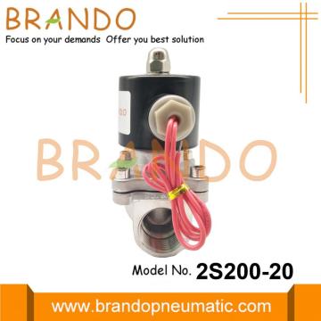 2S200-20 3/4 &#39;&#39; Paslanmaz Çelik Solenoid Valf 110VAC 220VAC