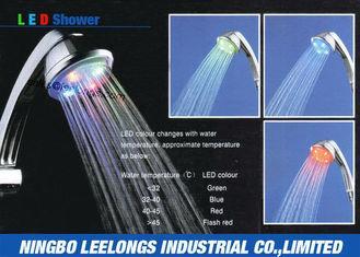 Temperature Controlled LED Rain Shower Head Chromed ABS