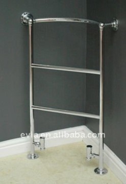 Corner Floor Mounted Stainless Steel Heated Towel Rail