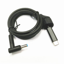 Type-C DC Power Cable,PD induced chip,Full Copper Conductor, 65W PD Induction Chip USB to DC Cable 4.5mm x 3.0mm Output for Hp