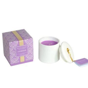 Colored Ceramic Soy Scented Candle with Lid