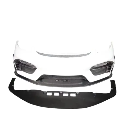 High Quality Resin Primer Carbon Fiber A Style Front Bumper Body Kit for 2016-2019 Porsche 718