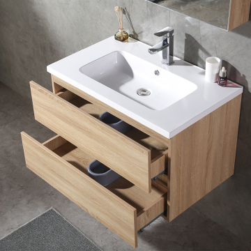 Baño al por mayor Brown Single Tocador Unidad con gabinetes