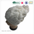 Chunky Cable Knit Pom Hat