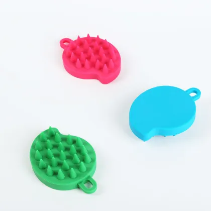 Shampoo brush and head massage artifact