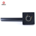 Zinc Alloy Design Black Color Rosette Door Handle