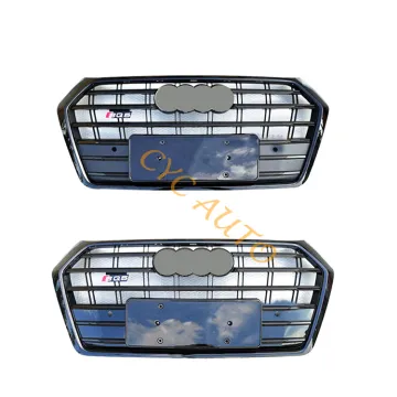 Gloss Black SQ5 S Line Front Bumper Grille for Audi Q5 2016-2018