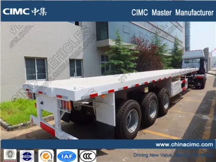 CIMC 3axle 40ft flatbed semi trailer