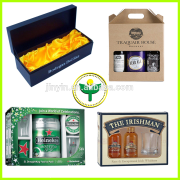 luxury cardboard wine bottle paper gift carton box
