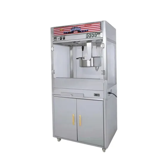 Industrial Popcorn Machine Cinema Commercial Amusement Park Popcorn Making Machine with Cabinet for Movie Theater