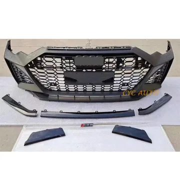 RS7 Style Front Bumper with Grille Kit for Audi A7/S7 C8 4K Sportback 2020-2022