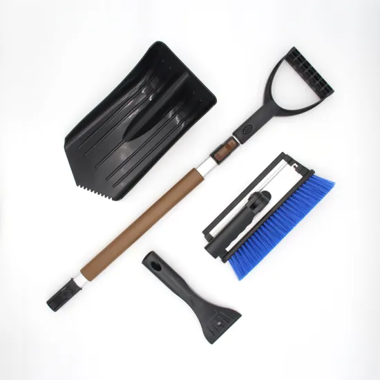 Colorful Box Winter Car Kit: Includes 5 Units of Packaged Snow Shovel, Snow Brush, and Ice Scraper