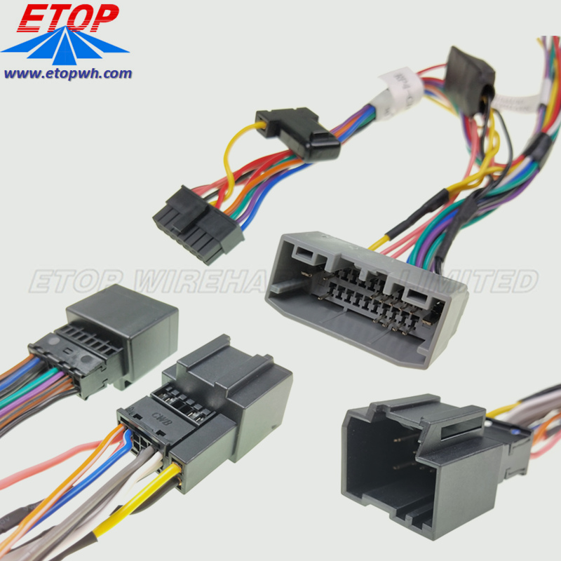 car stereo wiring harness and audio cable assembly China Manufacturer
