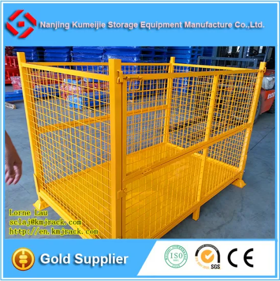 Heavy Duty Collapsible Stacking Steel Mesh Pallet Box for Sale