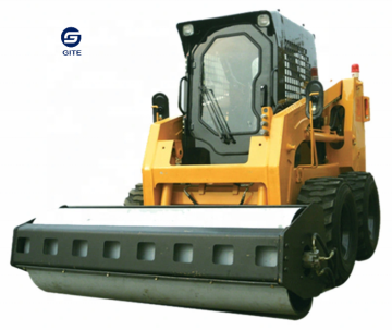 Attacchi del caricatore di skid Steer: mini compattatori e rulli vibratori con tamburi lisci