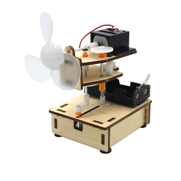 DIY STEM: Oscillating Wooden Fan Kit for Science and Technology Education