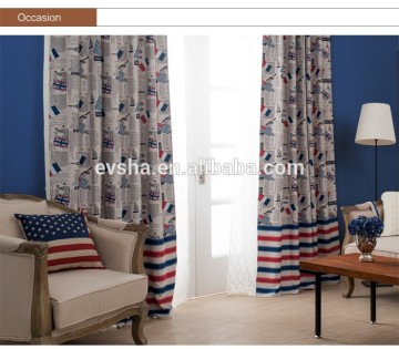 2015 new 100% Polyester Jacquard blackout curtain for living room
