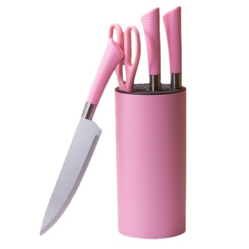 2023 New 7-Piece Stainless Steel Kitchen Knife Set with Storage Block: The Perfect Promotional Gift for Girls and Women