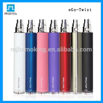 Alibaba 3.2 ~ 4.8V variable voltage colorful e cigarrete battery ego twist