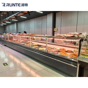 Deli Display Cooler Case Refrigerator Cabinet with Glass Door for Supermarket