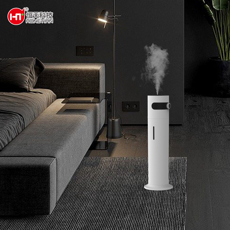 HONETIAN knob control filling water on top 8.5L capacity output indoor plastics custom colors tower humidifiers forlarge room