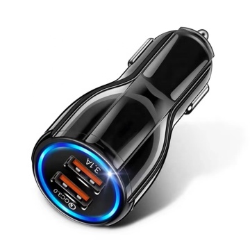 12V-24V Smart Mobile Phone Car Charger 3.1A Dual USB Adapter for Samsung and Other Phones
