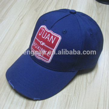 Custom hat embroidery logo washing hat high quality 100%cotton baseball caps with factory price