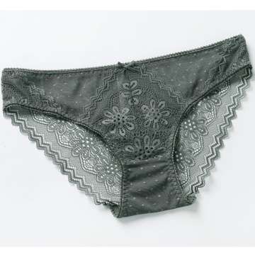 Op voorraad dames bralette met ruches en transparante kanten panty