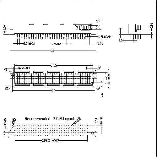 DMS-XX-XXX-509 Din41612 Vertical press fit type E male 160P