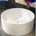 Белая круговая чистая акриловая ванна Lowes