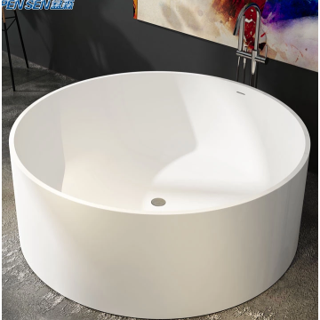 Lowes de banheira de acrílico puro circular branco