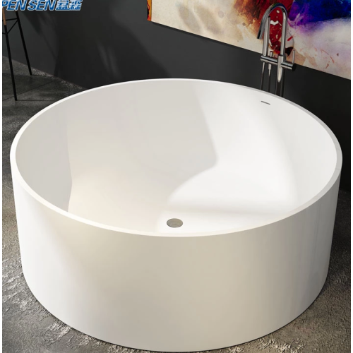 Baignoire en acrylique pur circulaire blanc lowes