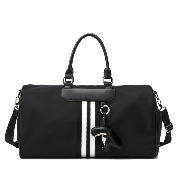 男性用の黒い多機能トラベルダッフルバッグ