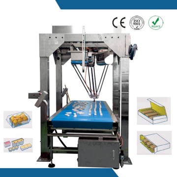 Automatic visual system control robot arm packing machine