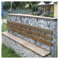 Габион Каменное кресло, установленное со столом