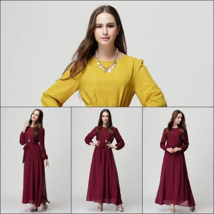 New Arrival Elegant Casual Muslim Abaya Islamic Clothing for Women