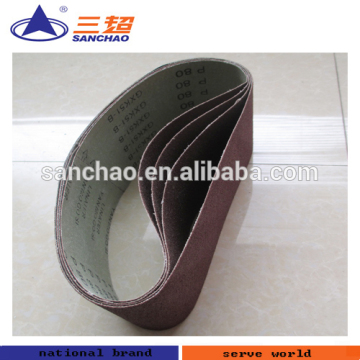 glass grinding belts / cheap sanding belts