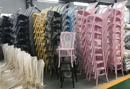White Resin Stackable Thonet Chair Rentals for Wedding Events