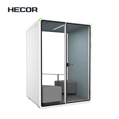 Dual Seating Acoustic Privacy Booth