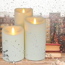 Plastic Outdoor Waterproof Led Flameless Pillar Candles