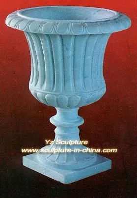 Hand Carved marble Flowerpot for Sale FPT-072