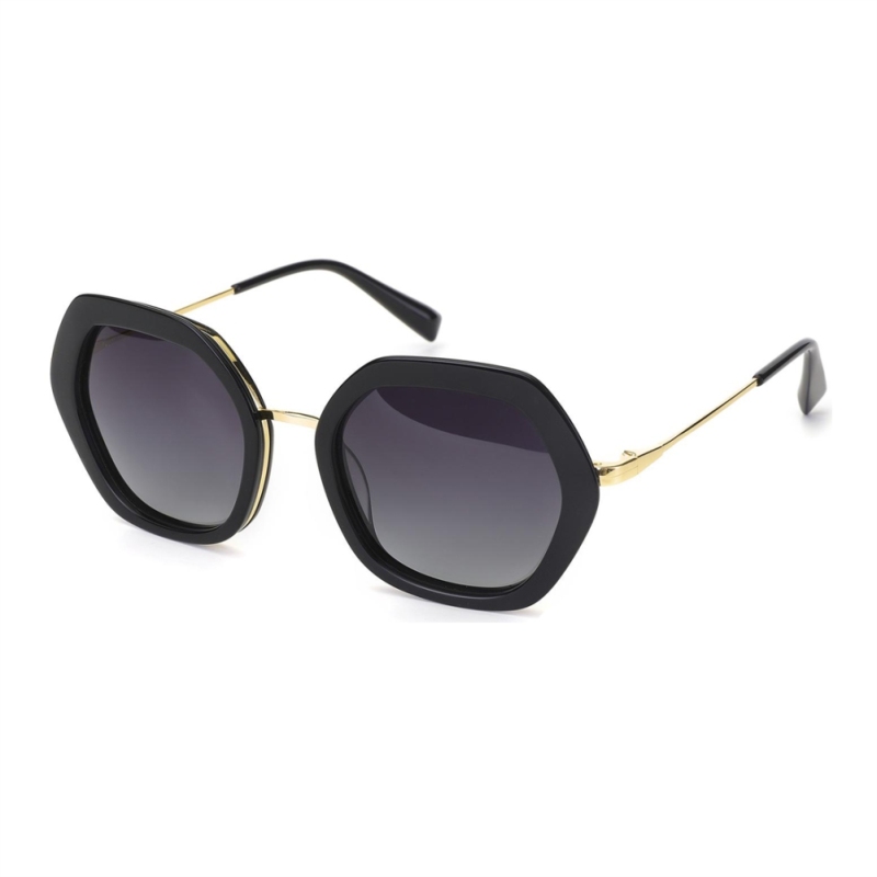 Belieye Female/Male Geometric Sunglasses For Round Face