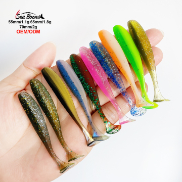 New Design Soft Lures 1kg/bag TPR PVC Material (5.5cm/6.5cm/7cm)
